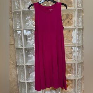Time and Tru Magenta Midi Dress